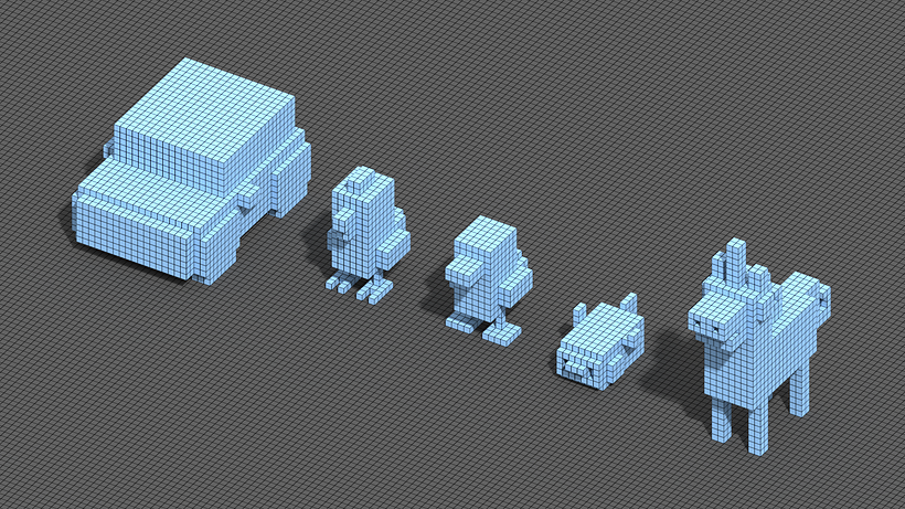 Crossy Road Fan Art con MagicaVoxel 8