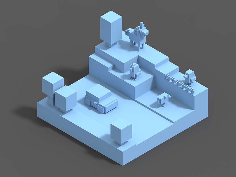 Crossy Road Fan Art con MagicaVoxel 9