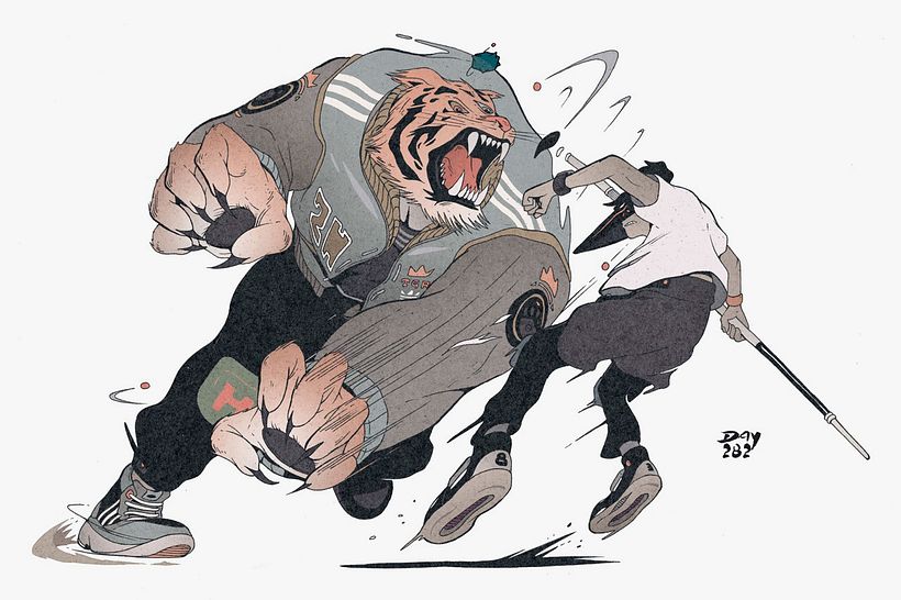 DirtyRobot ilustra la juventud más futurista 1