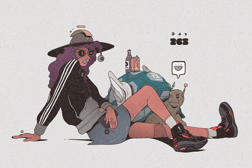 DirtyRobot ilustra la juventud más futurista 3