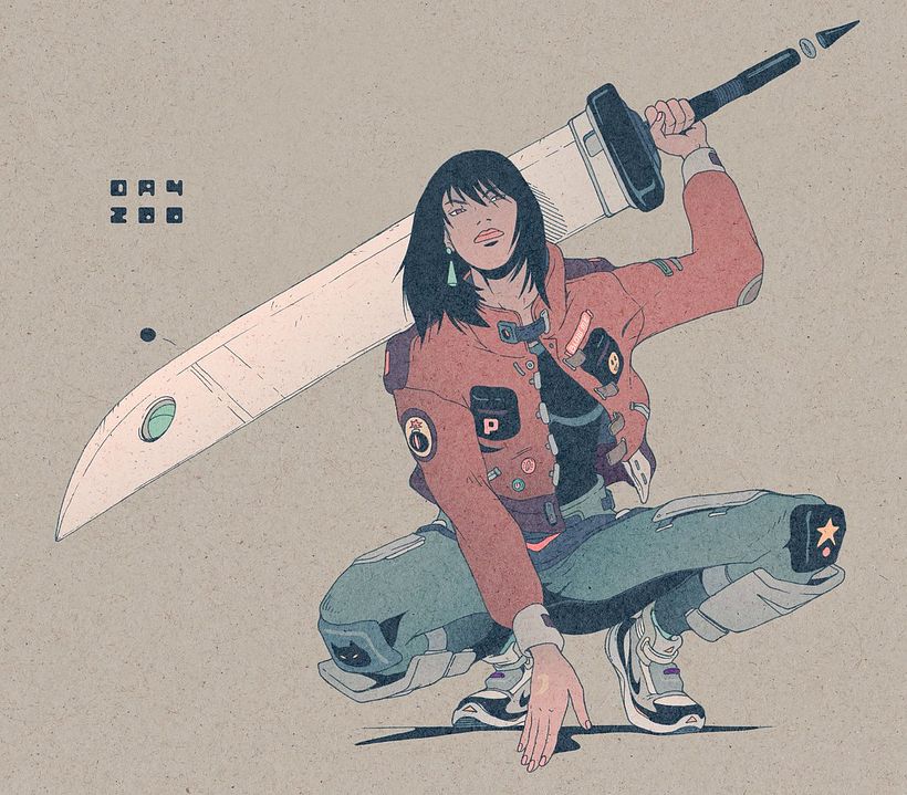 DirtyRobot ilustra la juventud más futurista 5