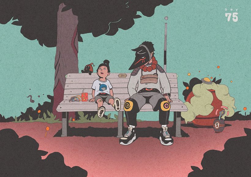 DirtyRobot ilustra la juventud más futurista 9