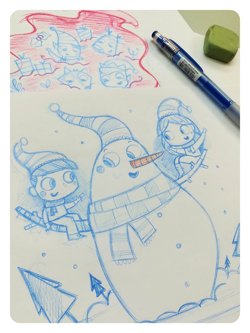 Merry Christmas. Ilustración infantil 2