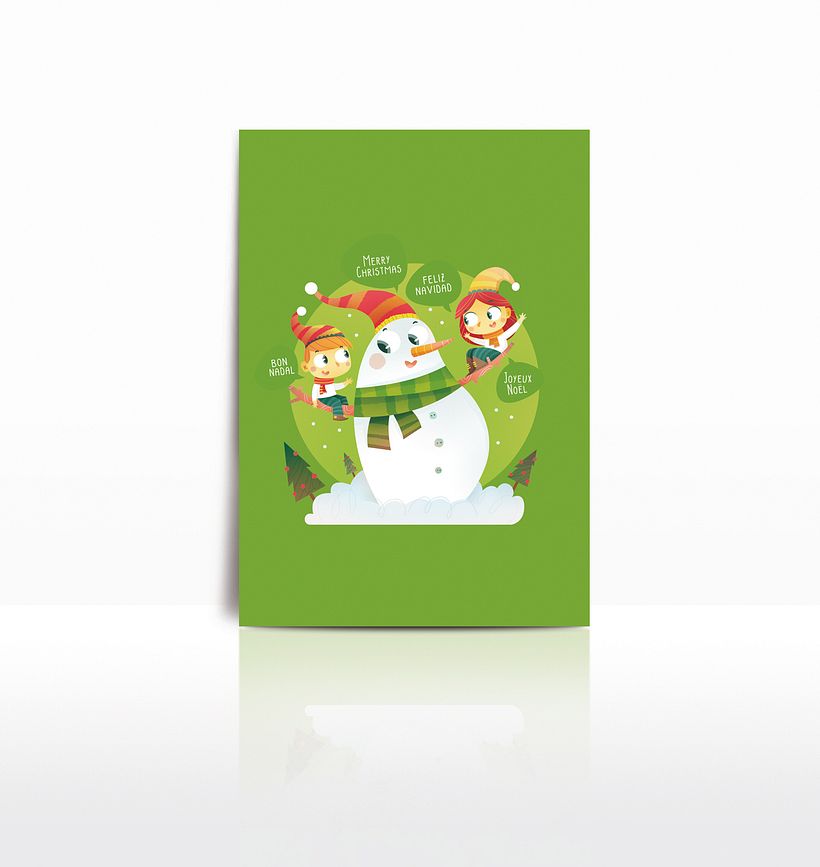 Merry Christmas. Ilustración infantil 4