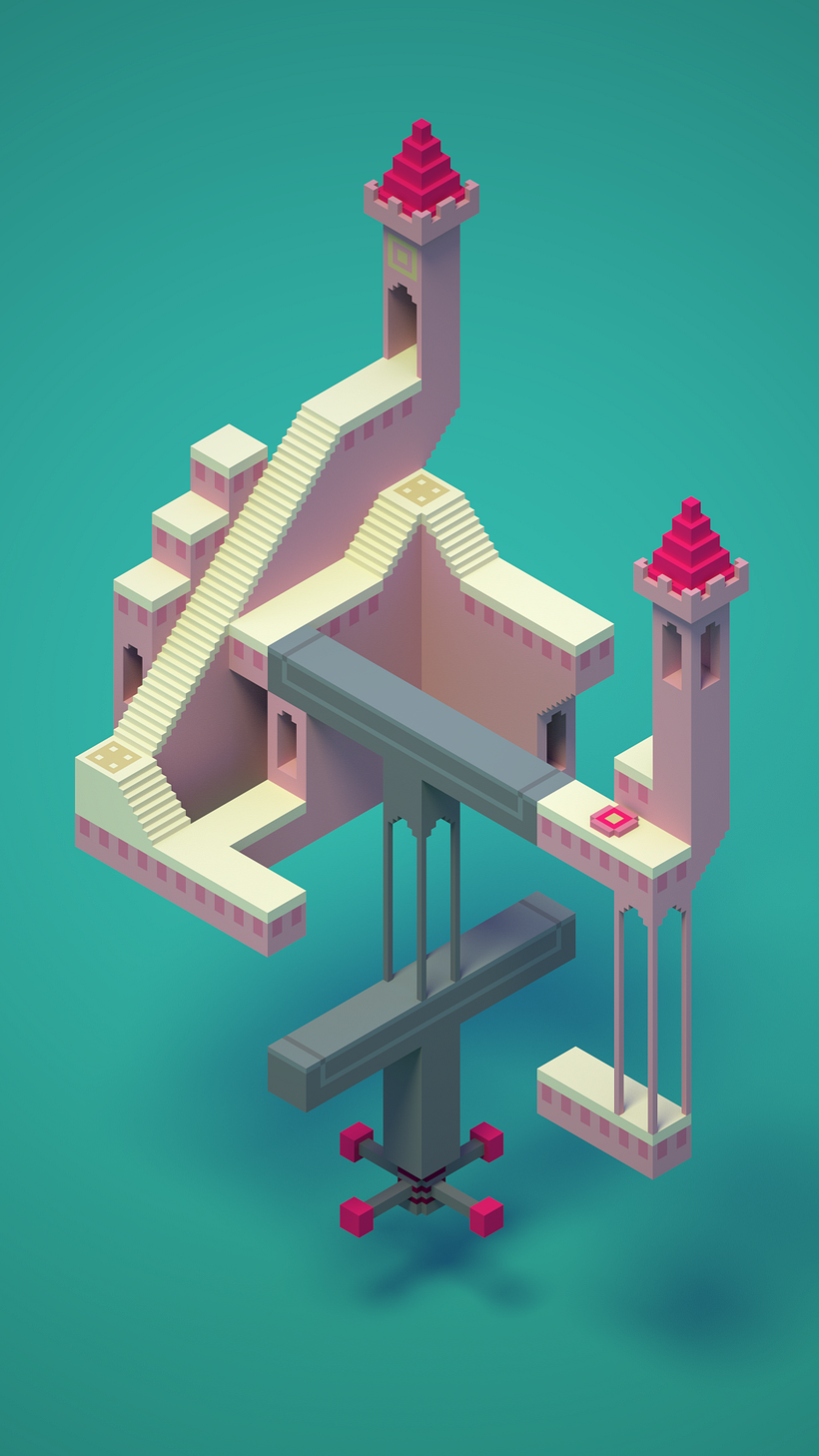 Monument Valley Fan Art con MagicaVoxel 0