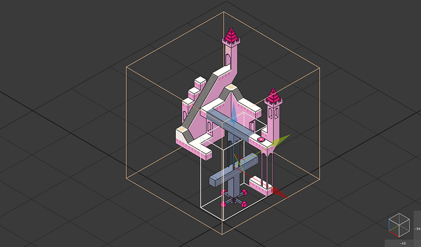 Monument Valley Fan Art con MagicaVoxel 2