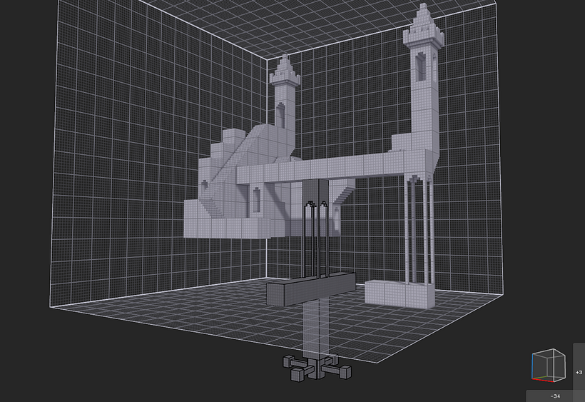 Monument Valley Fan Art con MagicaVoxel 4