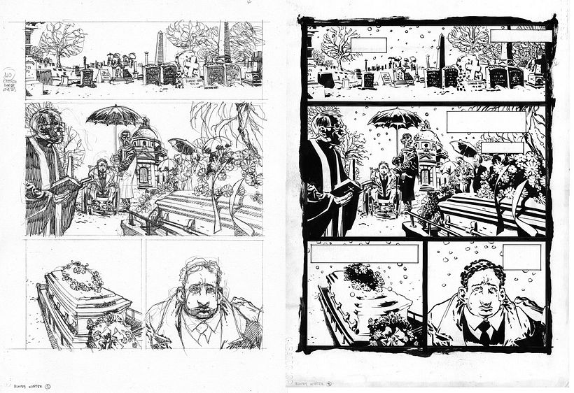 Entintado: del dibujo a lápiz a la página de cómic 11