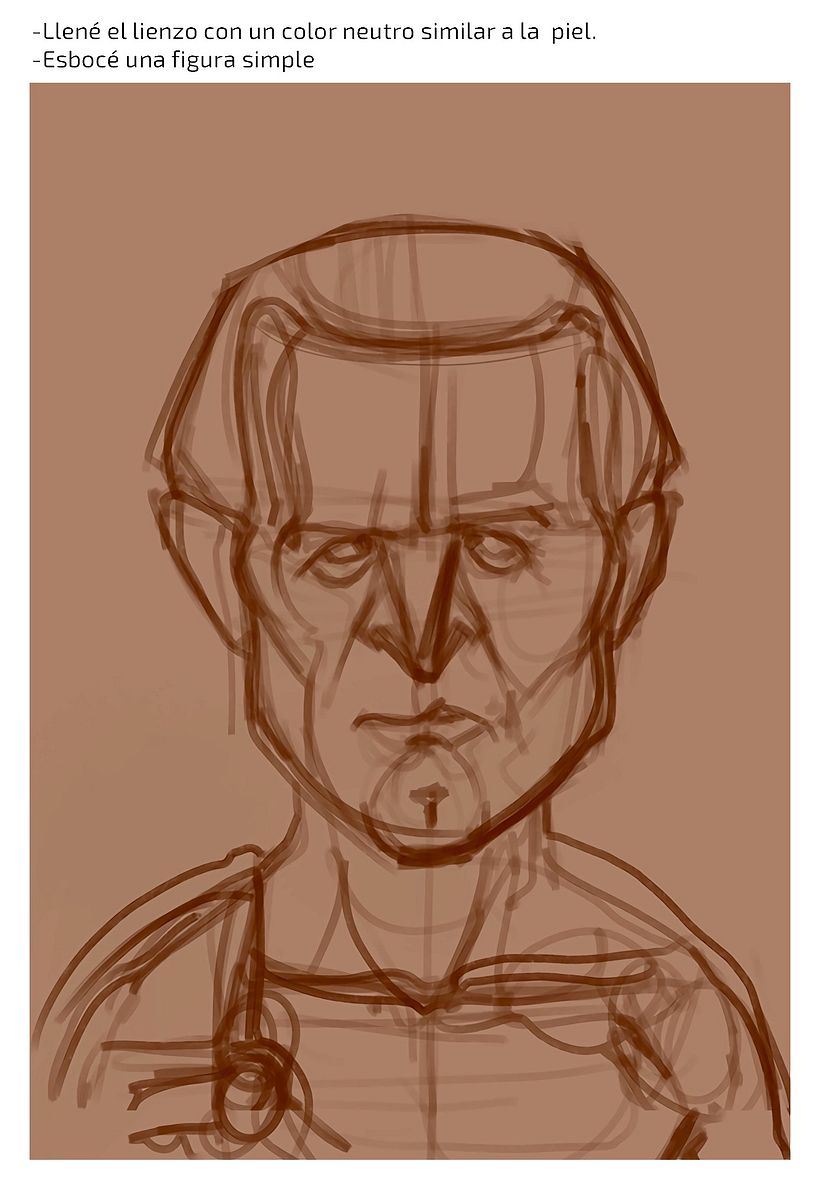 Caricatura Kirk Douglas + pasos tutorial  3