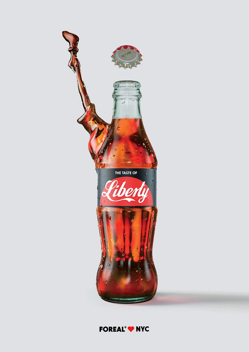 Carteles 3D en homenaje a la gastronomía neoyorquina 7