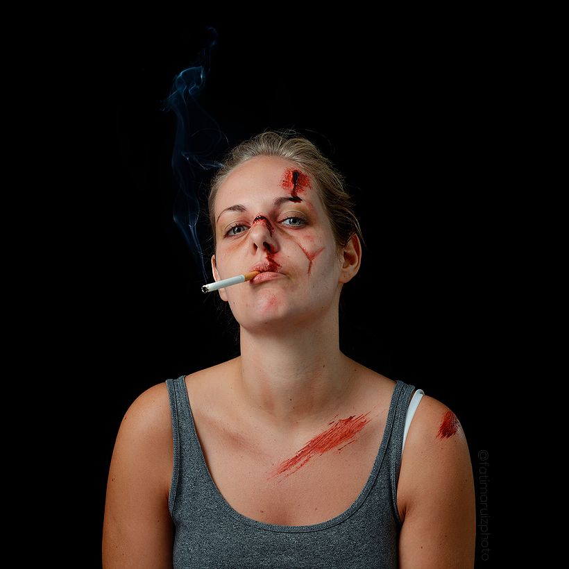 Una misma modelo transformada en varios personajes a través del maquillaje 2