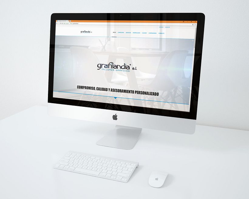 Diseño y Publicación del sitio web: Grafilandia en Cantabria Negocios 0
