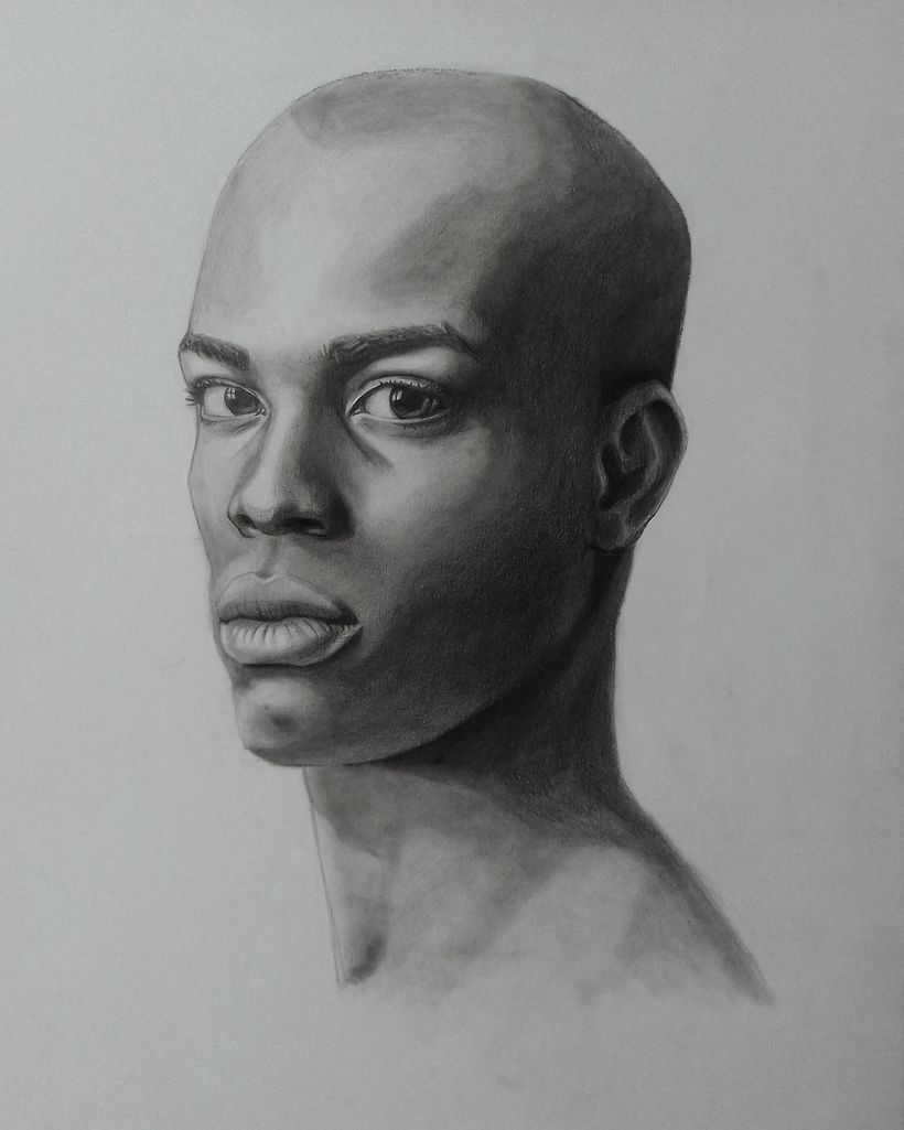 Mi Proyecto del curso: Retrato realista con lápiz de grafito 1