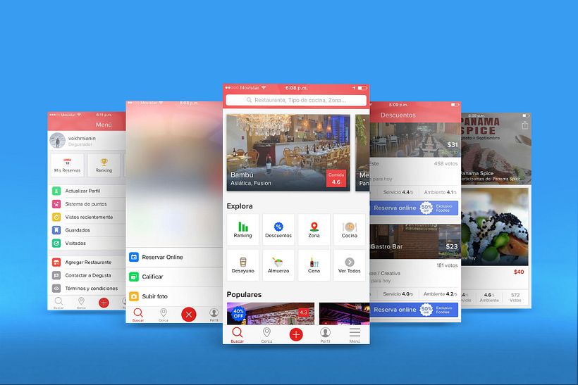 UX: Usabilidad y Experiencia de Usuario ( degusta panama app y web ) 1