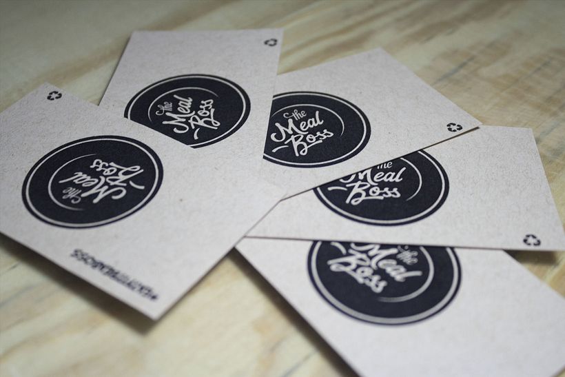Tipografía y Branding: logo The Meal Boss  2