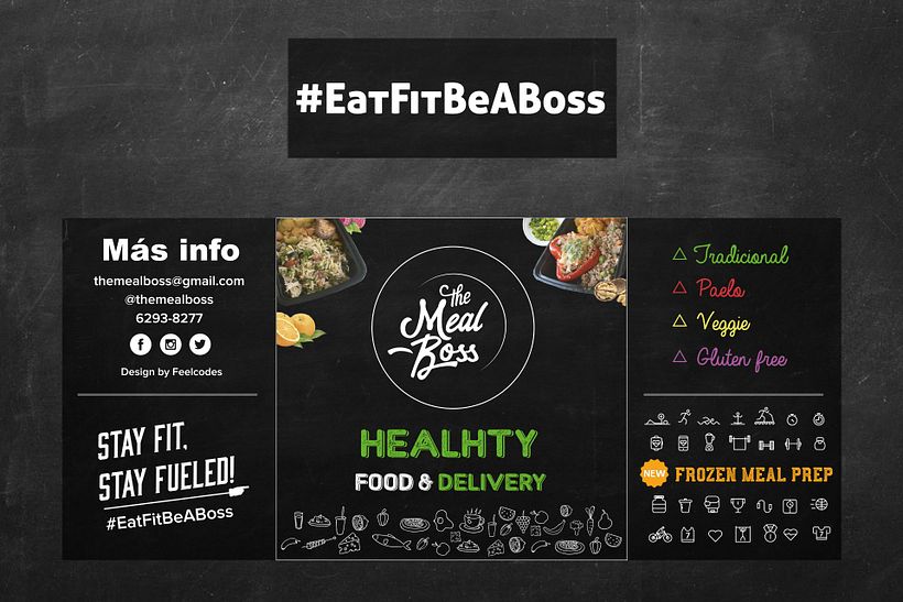 Tipografía y Branding: logo The Meal Boss  4