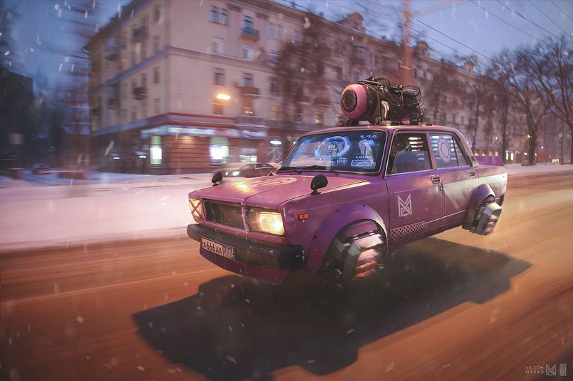 Las ilustraciones digitales de 'Rusia 2077' imaginan cómo sería el futuro 1