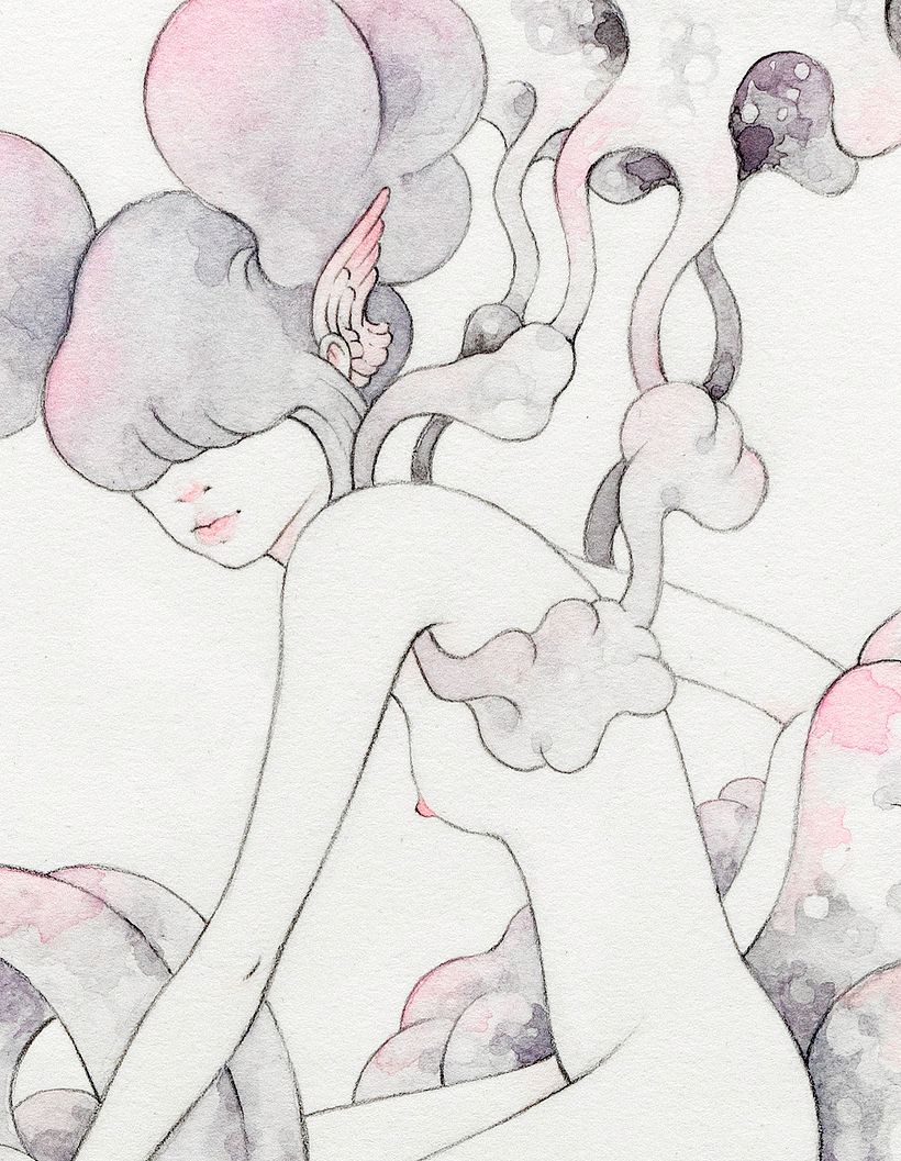 Bengala (Lápiz + Acuarela en Papel de Algodón).  2