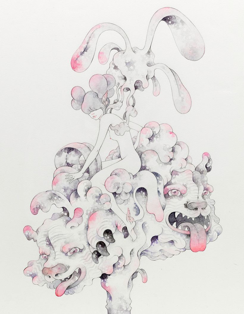 Bengala (Lápiz + Acuarela en Papel de Algodón).  1