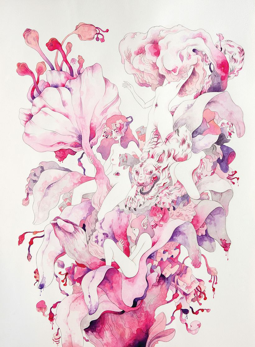 Atmospheres (Pencil + Watercolor on Cotton Paper).  1
