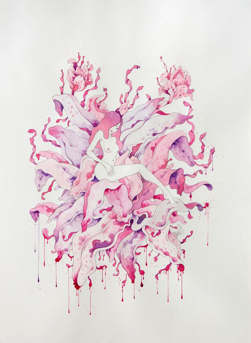 Atmospheres (Pencil + Watercolor on Cotton Paper).  7