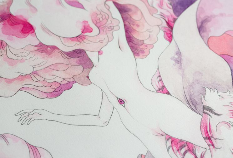 Atmospheres (Pencil + Watercolor on Cotton Paper).  3