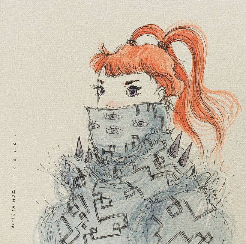 Nuevo proyectoHabitante: 70 small drawings.  47