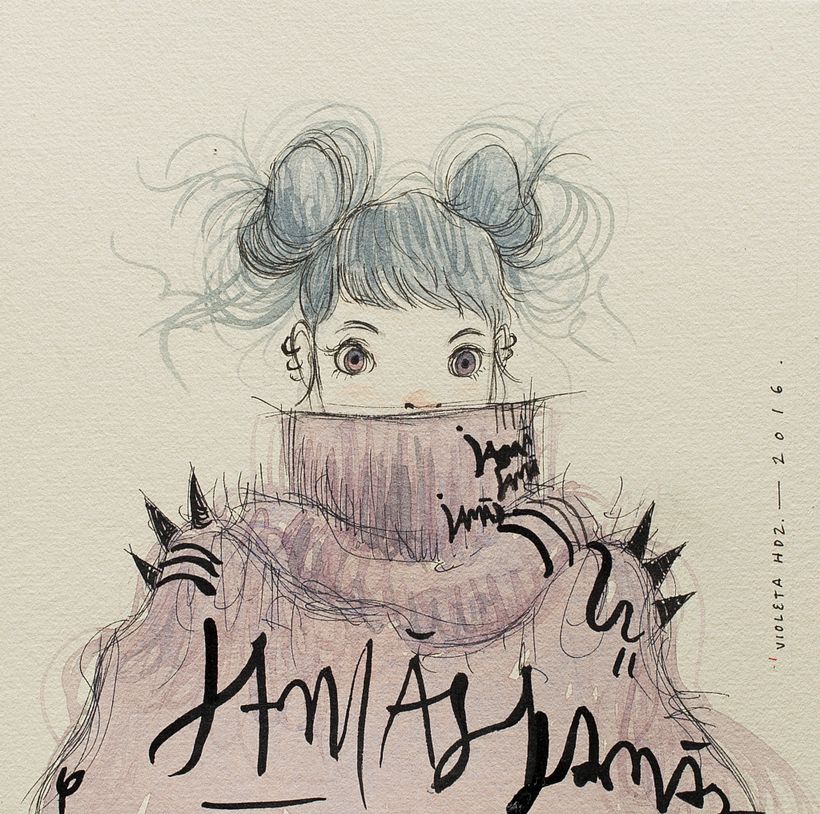 Nuevo proyectoHabitante: 70 small drawings.  50