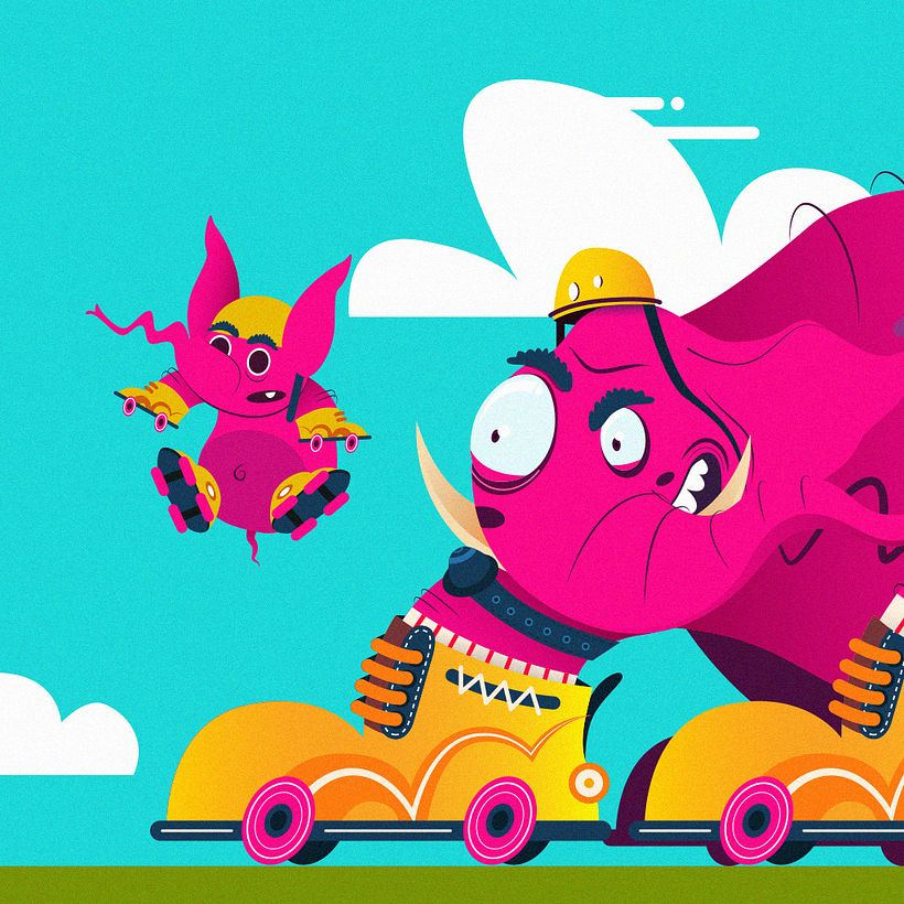 ROLLING ELEPHANTS -1