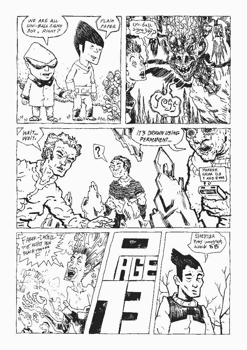 Inking techniques - Illustrazione tradizionale