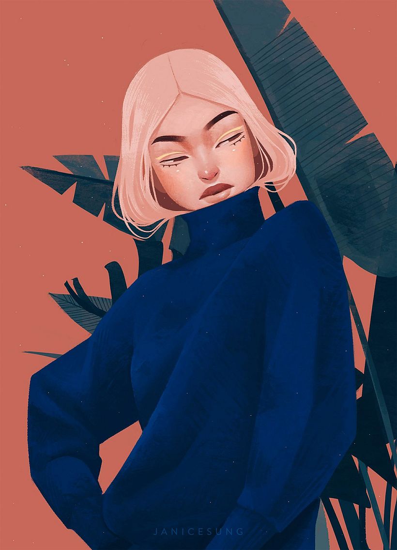 Grandes iconos femeninos ilustrados por Janice Sung 6