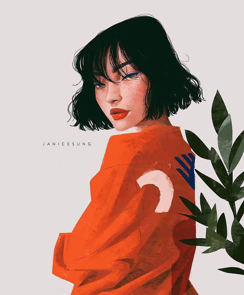 Grandes iconos femeninos ilustrados por Janice Sung 8