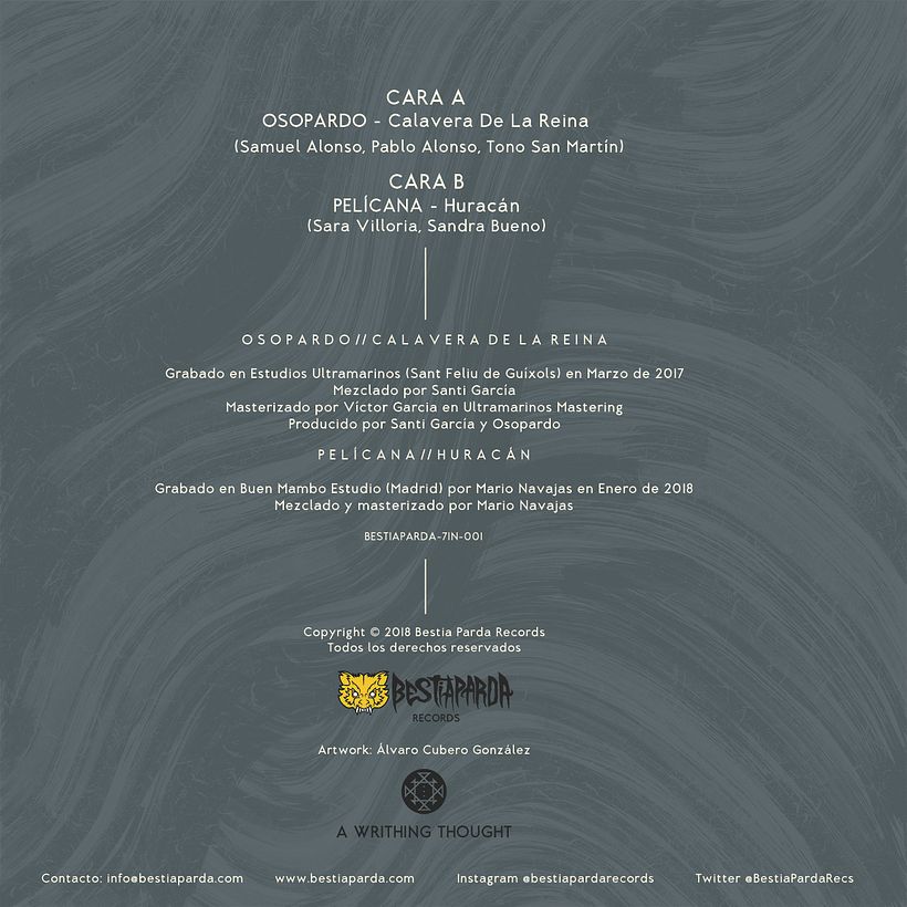 Bestia Parda Records Split design 2