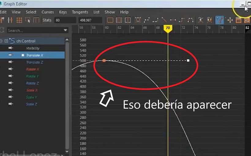 Problema con las keyframe en graph editor maya... 2
