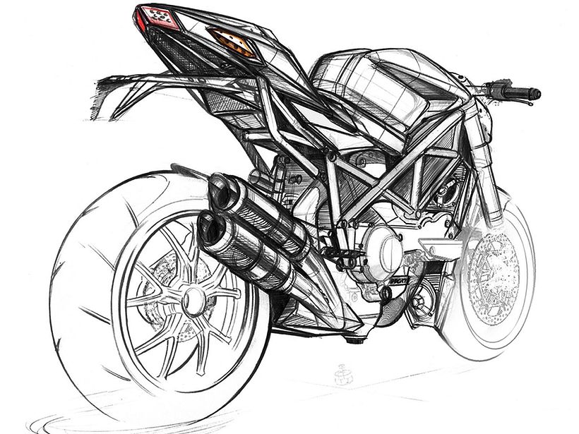 SKETCH MOTO BIKE -1