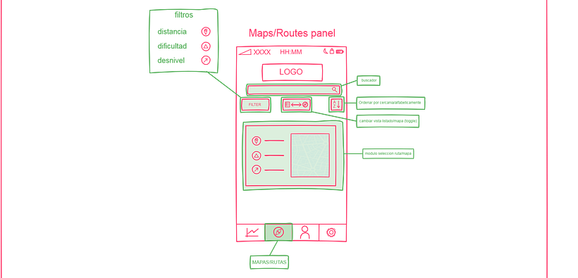 UX/UI - Mockup visual para proyecto basado en gafas AR y app de outdoor training 6