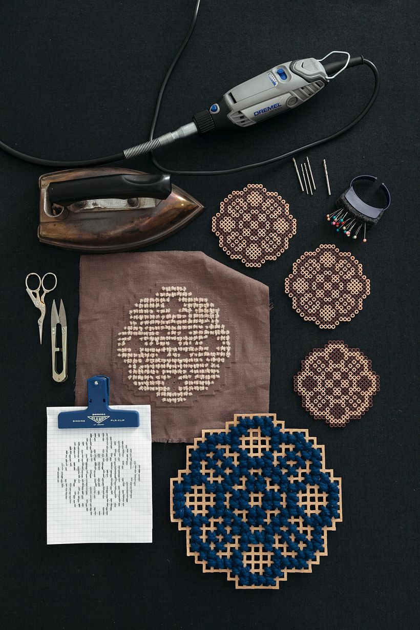 Punto de cruz y cartón -1