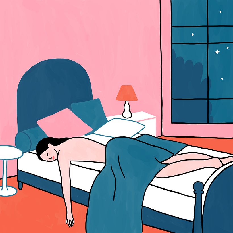 Ilustración minimalista sobre el amor y otras emociones 7