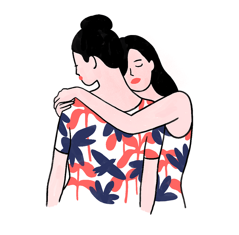 Ilustración minimalista sobre el amor y otras emociones 10