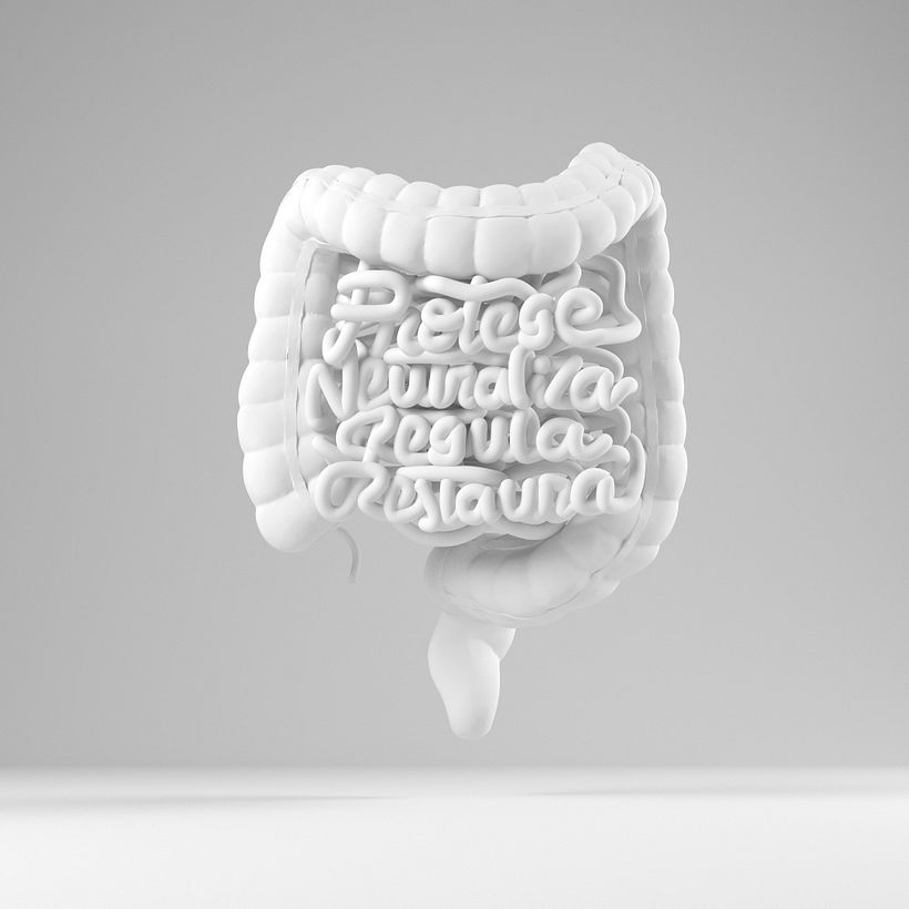 Intestinos 3D lettering 0