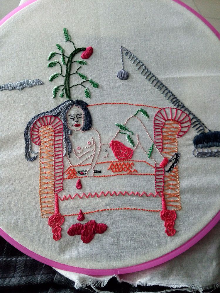 Técnicas de bordado: Sueño con dormir 0