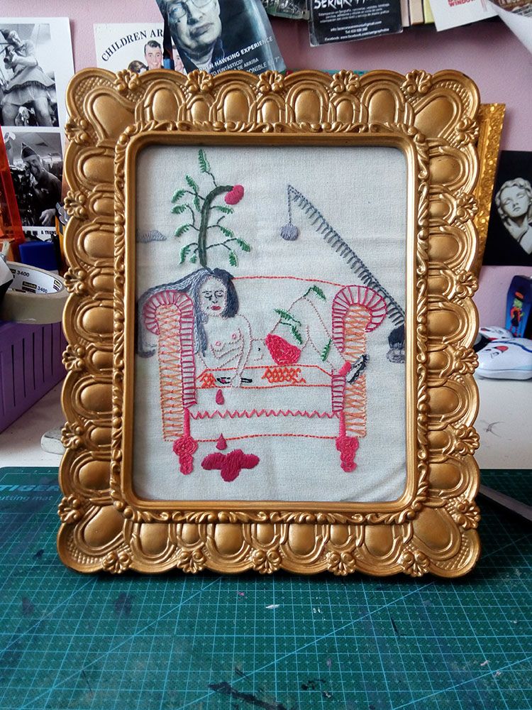 Técnicas de bordado: Sueño con dormir 4