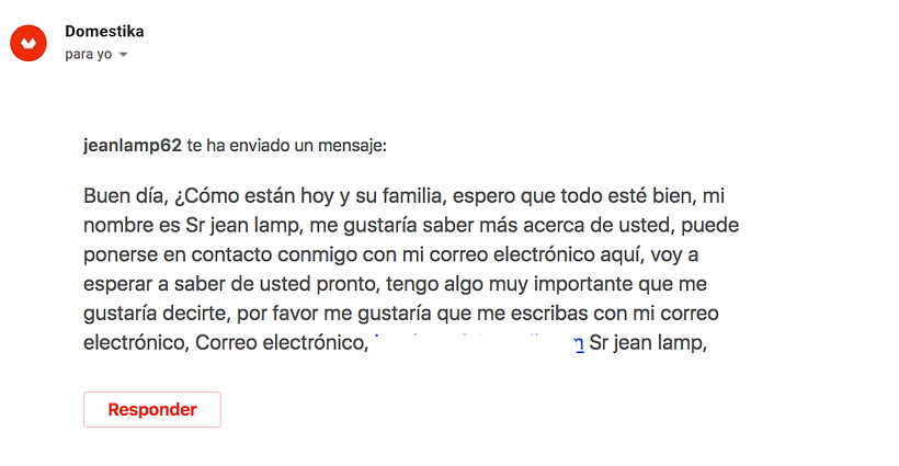 Un correo extraño de Doméstika 1
