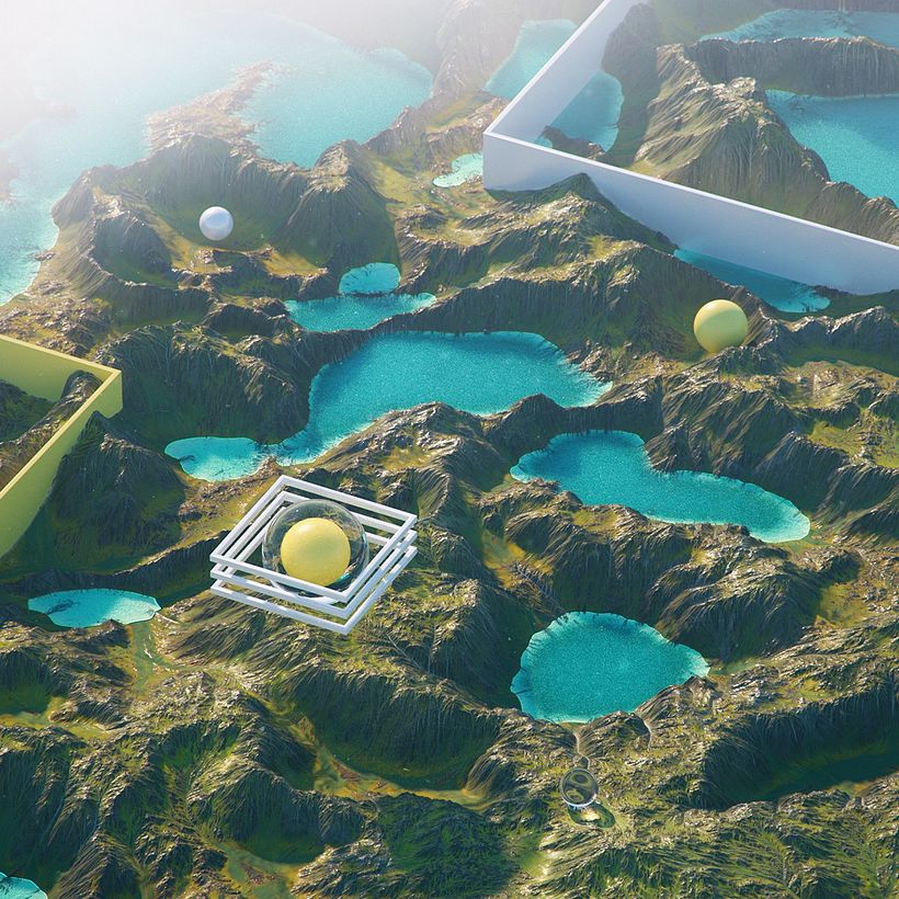 Los paisajes digitales futuristas de Filip Hodas 1