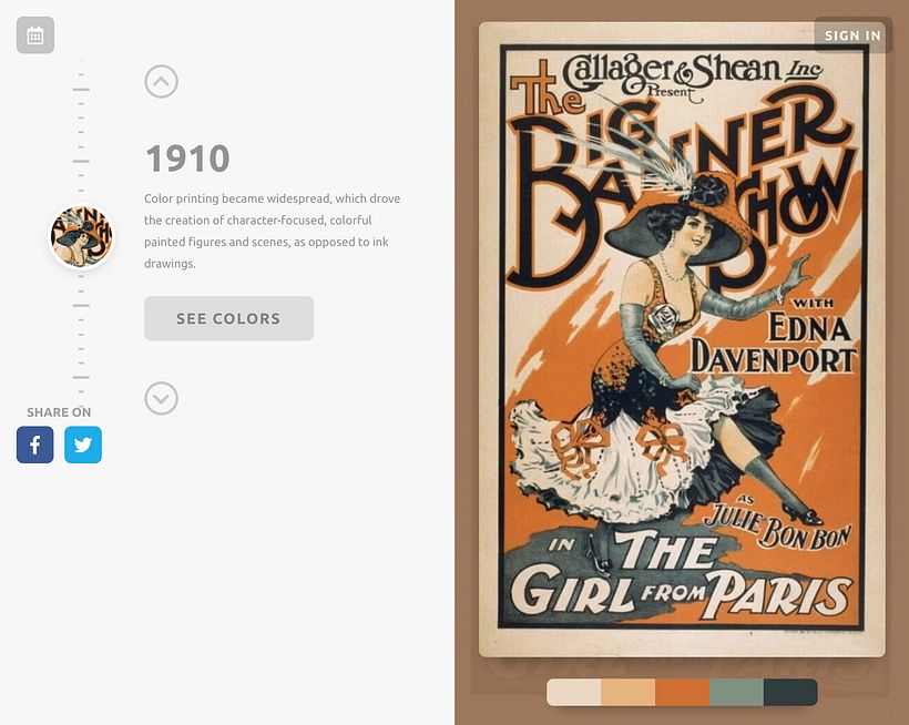 Descubre las gamas cromáticas históricas 6