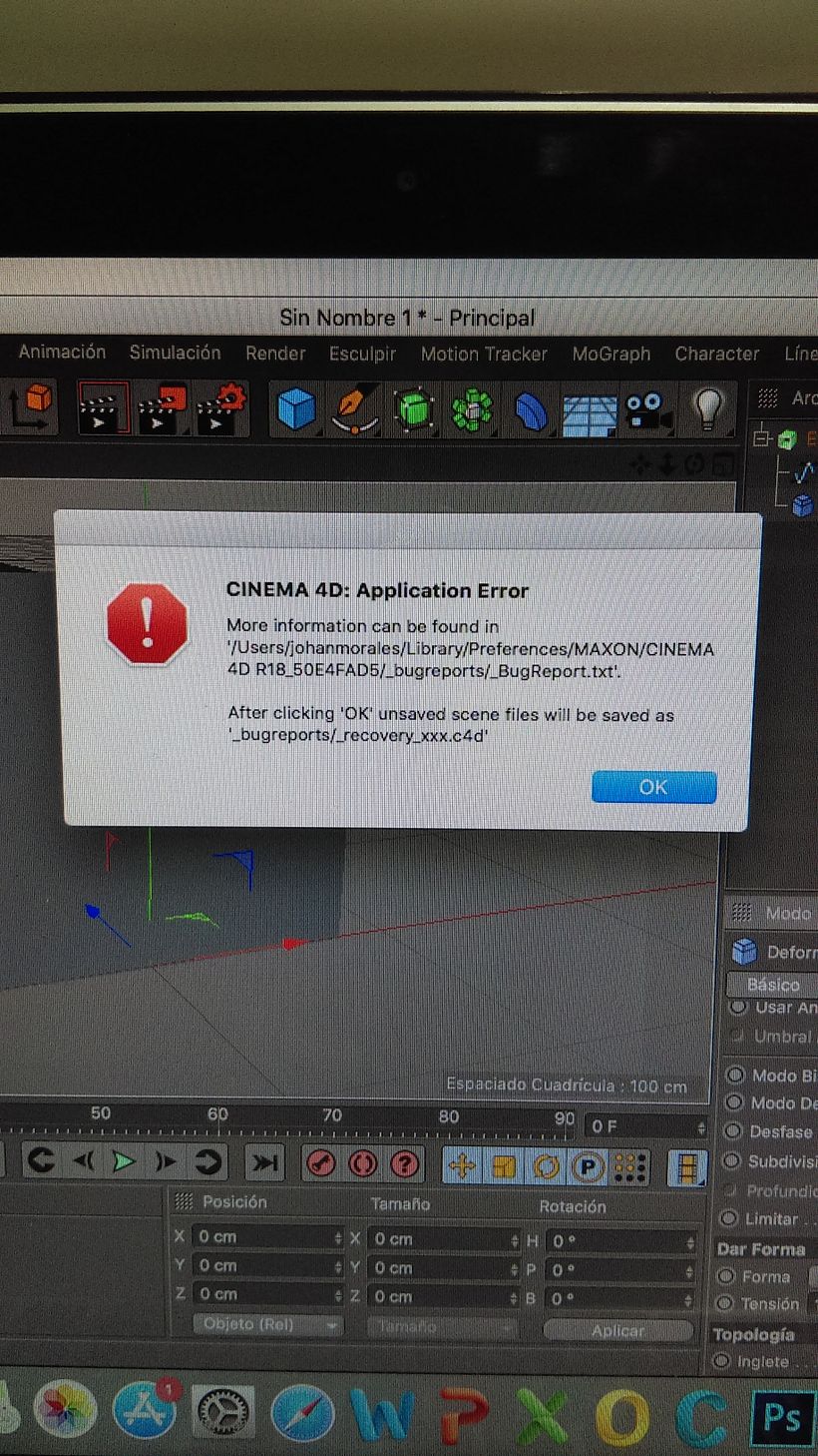Cinema 4d Error 1