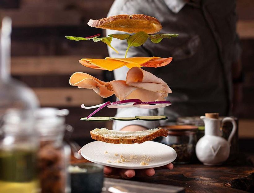 ¿Cómo fotografiar comida flotante? 1