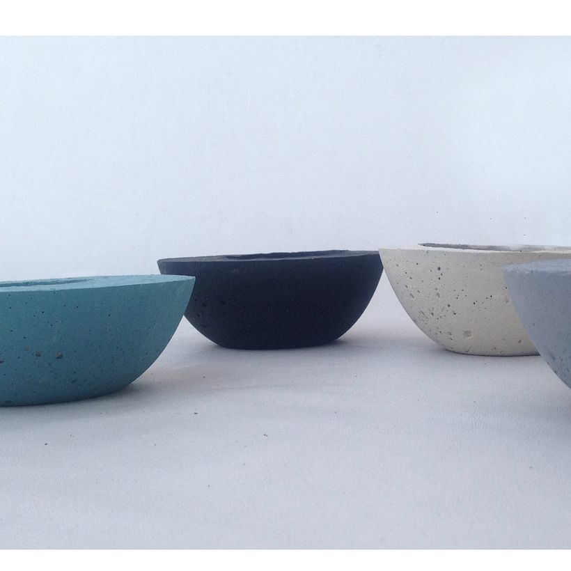 Piesas de diseño útiles realizadas en concreto  0