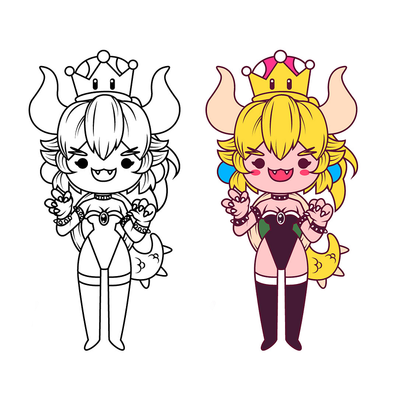 Mi Proyecto del curso: Diseño de personajes estilo kawaii 13