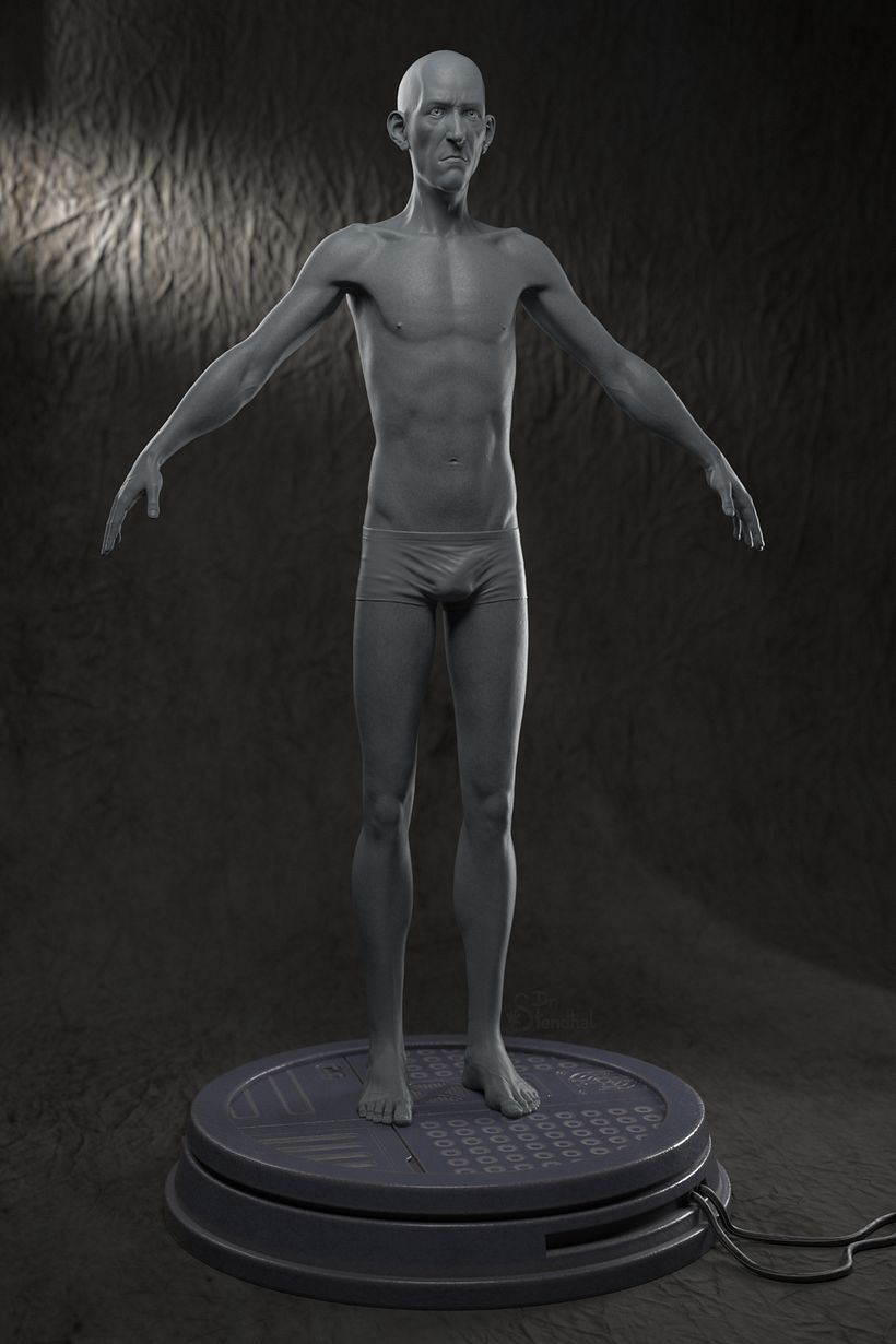 Skinny man 10% cartoon by Dr. Stendhal 2